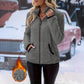 Veste cardigan décontractée à fermeture éclair pour femme