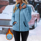 Veste cardigan décontractée à fermeture éclair pour femme