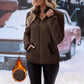 Veste cardigan décontractée à fermeture éclair pour femme