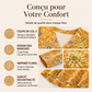 Haut élégant à col V et imprimé floral pour femme