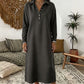 Robe pull en maille à manches longues pour femme