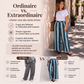 Pantalon large à rayures décontracté pour femme