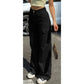 Pantalon cargo taille haute jambe large pour femme