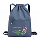 Sac à dos vintage à cordon pliable pour femmes