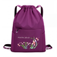 Sac à dos vintage à cordon pliable pour femmes