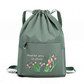 Sac à dos vintage à cordon pliable pour femmes