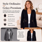 Cardigan en maille côtelée pour femme