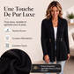 Cardigan en maille côtelée pour femme