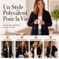 Cardigan en maille côtelée pour femme