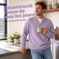 T-shirt en nid d'abeille confort superposé