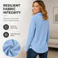 Women's Irregular Hem Button Knit Top