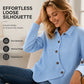 Women's Irregular Hem Button Knit Top