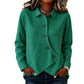 Women's Irregular Hem Button Knit Top