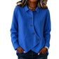 Women's Irregular Hem Button Knit Top