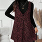 Layered Look Leopard Cami Dress & Top Set