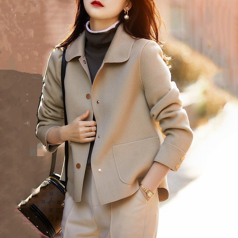 📢📢50 % DE RÉDUCTION !! ⏰Manteau réversible court d'automne pour femme