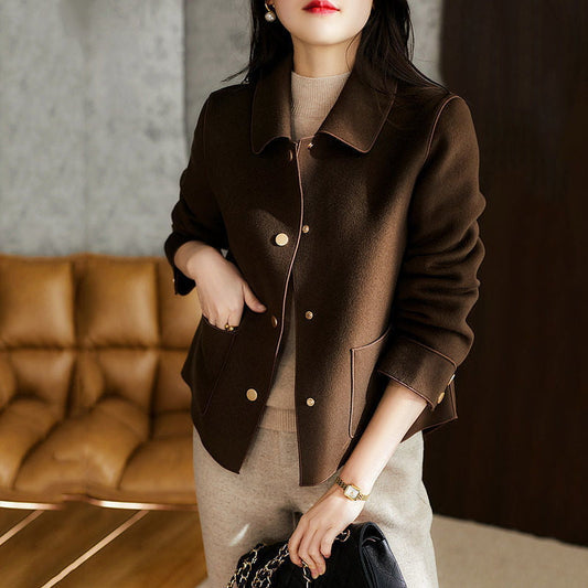 📢📢50 % DE RÉDUCTION !! ⏰Manteau réversible court d'automne pour femme
