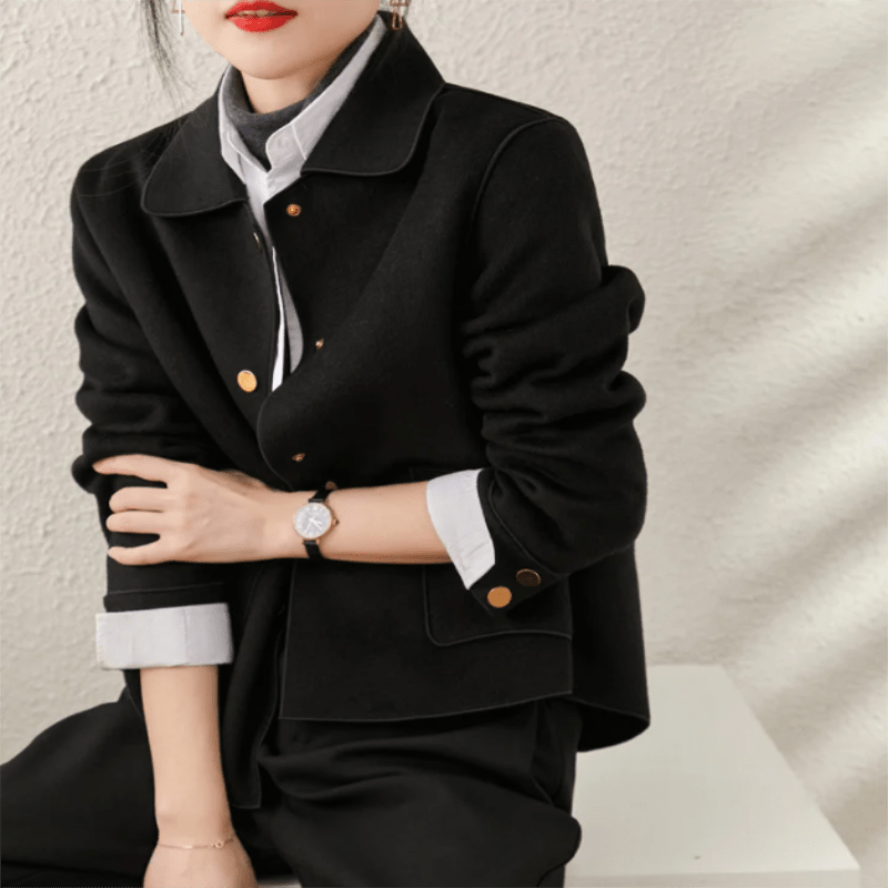 📢📢50 % DE RÉDUCTION !! ⏰Manteau réversible court d'automne pour femme