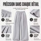 Pantalons de survêtement décontractés à jambes larges plissés pour femmes