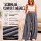 Pantalons de survêtement décontractés à jambes larges plissés pour femmes