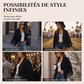 Veste décontractée à manches longues et à franges pour femme