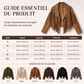 Veste décontractée à manches longues et à franges pour femme