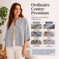 Chemise à manches courtes double boutonnage pour femme
