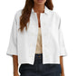 Chemise à manches courtes double boutonnage pour femme
