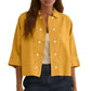 Chemise à manches courtes double boutonnage pour femme