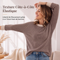 Pull décontracté en maille à col rond pour femme