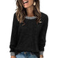 Pull décontracté en maille à col rond pour femme