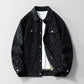 Veste à damier pour homme en faux daim