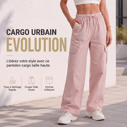 Pantalons cargo à jambes larges à séchage rapide