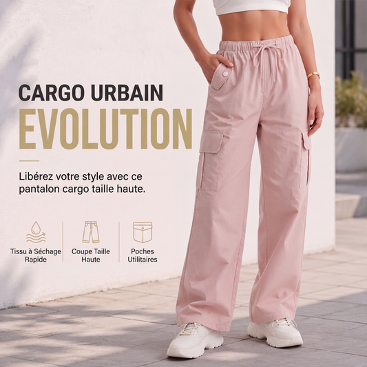 Pantalons cargo à jambes larges à séchage rapide