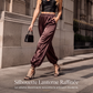 Pantalons sarouel amples en satin pour femmes