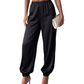 Pantalons sarouel amples en satin pour femmes