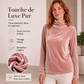 Haut à col roulé ample pour femme, manches longues