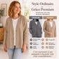 Cardigan décontracté respirant à col V pour femme