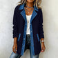 Veste décontractée en jean à patchwork pour femme