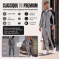 Ensemble sweat à capuche zippé à blocs de couleurs et pantalon de survêtement pour homme