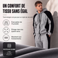 Ensemble sweat à capuche zippé à blocs de couleurs et pantalon de survêtement pour homme
