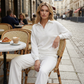 Ensemble pour femme : haut à manches longues et pantalon large