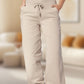 Pantalon de Jogging 3/4 Taille Haute - Coupe Ajustée avec Cordon de Serrage & Poches
