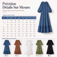 Robe longue à volants et manches longues pour femme