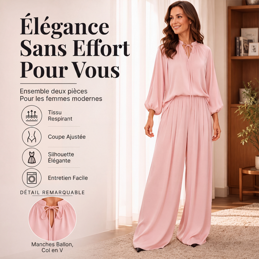 Ensemble décontracté pour femme : haut ample et pantalon