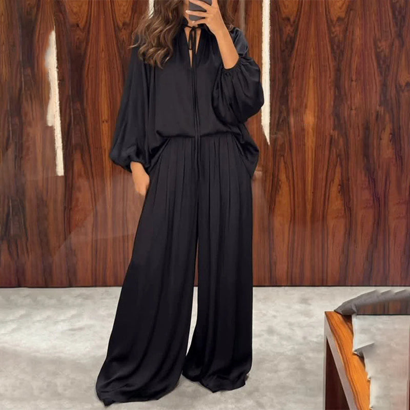 Ensemble décontracté pour femme : haut ample et pantalon