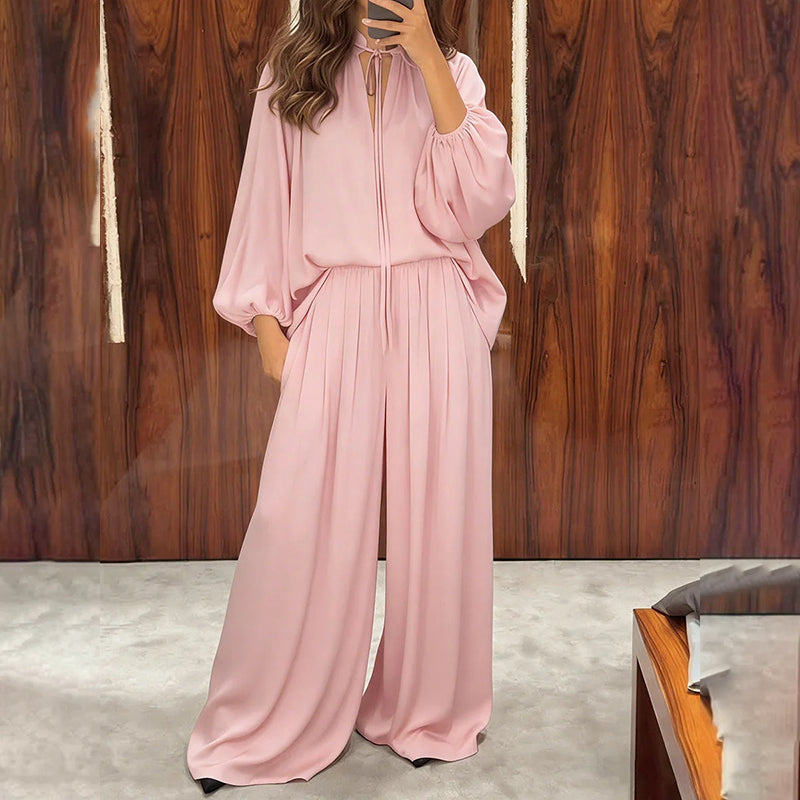Ensemble décontracté pour femme : haut ample et pantalon