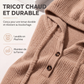 Pull à capuche décontracté en maille côtelée pour femme