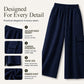 Pantalon à taille haute et cordon de serrage pour femme