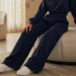 Pantalon à taille haute et cordon de serrage pour femme
